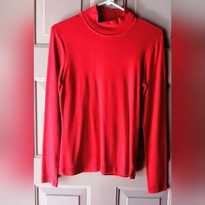 Jones New York Vibrant Red Long Sleeve Top